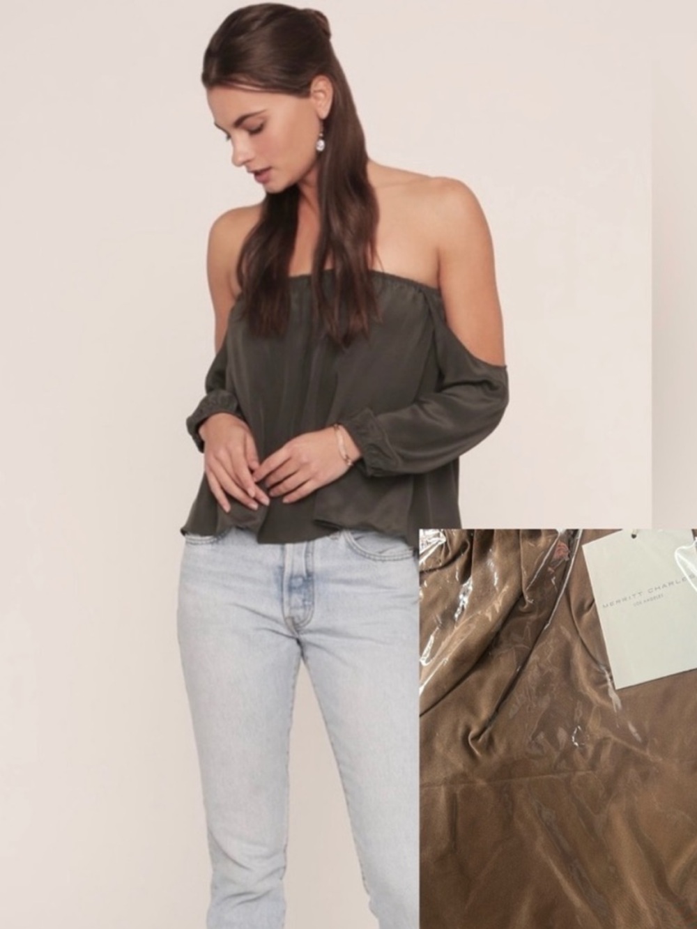Merritt Charles Dunn Blouse in Espresso Brown